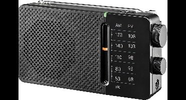 Sangean SR-36 - FM Radio - Draagbare Radio met AM en FM - Zwart
