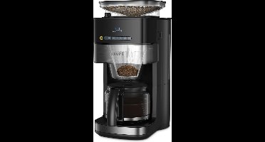 Krups Grind & Brew KM8328 - Koffiezetapparaat met ingebouwde koffiemolen - 1.25L - Digitaal Display - Warmhoudfunctie - Aroma Control - Zwart