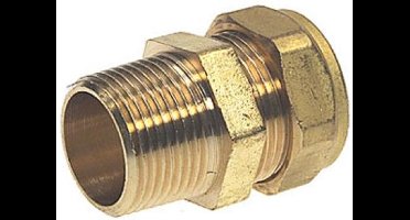 Bonfix knelkoppeling - Puntstuk - 1 x 28mm - Messing