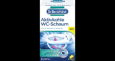 Dr. Beckmann WC Reiniger met Actieve Koolstof - voor Toiletten - Reinigt Grondig - 3 x 100 g