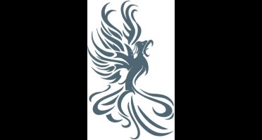 Partychimp Neptatoeage Phoenix Polyester Grijs