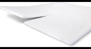 Byrklund Molton Hoeslaken Split-Topper - Molton 180x220 - 80% Katoen / 20% Polyester - Wit