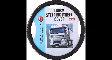 All Ride Stuurhoes Vrachtwagen - Sturen met Diameter 44-46CM - Rubber - Stijlvol Ontwerp - Makkelijk te Installeren - Zwart/Hout-Look