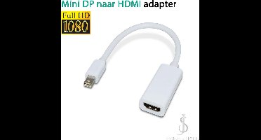 Mini DisplayPort naar HDMI - 1080P - Mini DisplayPort Kabel - Mini DisplayPort naar HDMI adapter