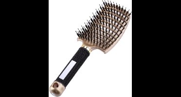 New Age Devi - Anti klit Haarborstel Goud Vrouwen Ontwarren Nat Kam Haar Borstel Professionele Haar Borste Massage Kam Borstel Voor Haar Kapper Kappers Gereedschap