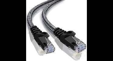 CAT 6 - U/UTP - Netwerk kabel - Afgeschermd - Gevlochten mantel - CU kern - 3 meter - Allteq