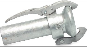 Snelkoppeling staal gegalvaniseerd 133 mm x 133 mm M-deel Perrot x lasspie type Perrot