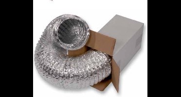 Flexibele aluminium afvoerslang diameter 127mm - 10mtr - luchtslang afvoer slang voor oa. Airco