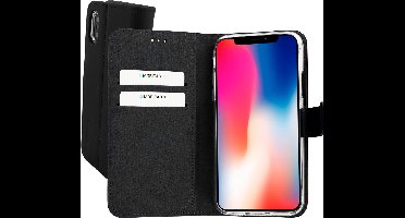 Mobiparts Premium Wallet TPU geschikt voorApple iPhone X/10 Apple iPhone Xs - Zwart