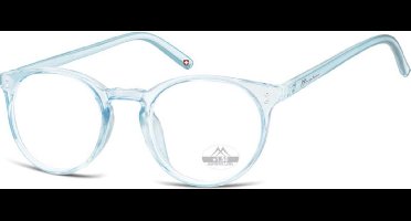 Montana Leesbril Hmr55A Blauw/transparant Sterkte +2.00
