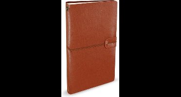 Peter Pauper Notitieboek - Voyager - Leder cover - Nutmeg - met koordsluiting - 12x20 cm