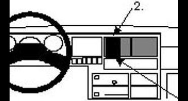 Brodit ProClip houder geschikt voor Volkswagen T4 Transporter/Pickup 1991-1995 Center mount