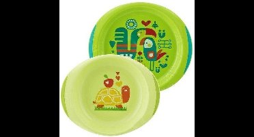 Chicco Bordenset Junior 24 Cm Polypropyleen Groen 2-delig