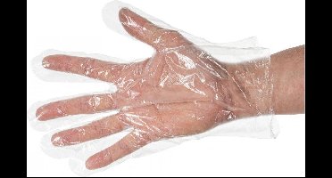 200 Stuks Plastic Wegwerp Handschoenen Voordeelverpakking - Wegwerp - Transparante plastic wegwerphandschoenen - 2WINS