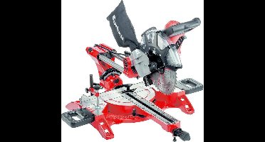 Einhell Elektrische Radiaal Afkort-/Verstekzaag TC-SM 2534/1 Dual - 2350 W - Ø250 mm - Geïntegreerd glijsysteem - Zaagkop kantelbaar naar links en rechts - Incl. 48 tands zaagblad