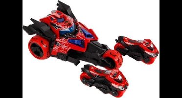 Toys Amsterdam Catapult auto - Rood/zwart voor jongens - 18 cm