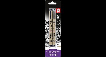 Sakura Pigma micron 01 - Zwart - 0,25mm - 2stuks