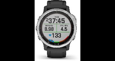 Garmin Fenix 6S Solar Multisport Smartwatch - Geavanceerde GPS Tracker - 10ATM Waterdicht - Zilver/Zwart