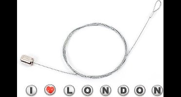 Balvi Fotohouder London 150 Cm Acryl/staal Zilver 9-delig