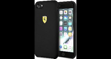 Ferrari SF Silicone Back Case - Geschikt voor Apple iPhone 7/8/SE (2020) - Zwart