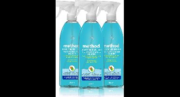 Method badkamerreiniger spray - van plantaardige oorsprong - 3 x 828ml