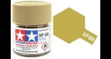 Tamiya Hobbyverf Acrylverf - XF-88 Dark Yellow - Matt - Acryl - Verf potje - 10 ml