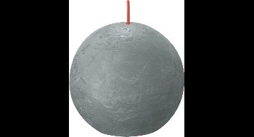 6 stuks Bolsius eucalyptus groen rustiek bolkaars Ø 76 mm (25 uur) Eco Shine Eucalyptus Green