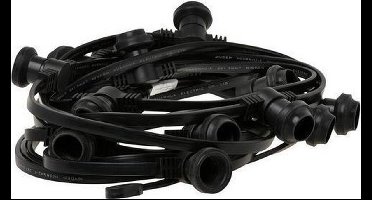 Prikkabelset - 20 meter - 40 lichtpunten - zwart