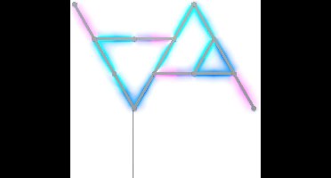 Nanoleaf Lines 60 Degrees Starterkit - Slimme Verlichting - 15 LED/RGB Lichtbalken - Siri, Google