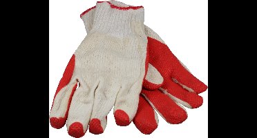 Benson Werkhandschoen - latex coating - elastisch manchet - oranje - 1 paar