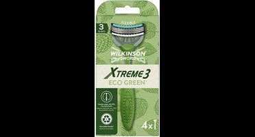 Xtreme3 ​​Green (4 Pcs) - Disposable Razor For Men