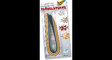 Hobbypakket - Paper strips for star making 130g/m2 35x1cm x100 x-mas