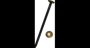 Homefix. Muur spijker zwart. 2.0 x 40 mm. 60 gram bolkop. voor steen en beton.