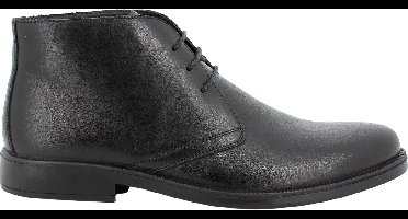 Imac Zwarte leren veterschoenen voor heren