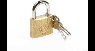 Oxloc Hangslot cilinder messing 40mm gls 4003