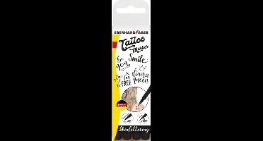 Eberhard Faber tattoo stiften - Skinlettering - 4 stuks - zwart - EF-559506