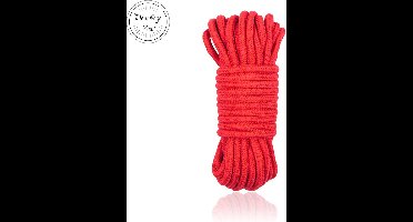 Bondage touw - Bondage - BDSM - Rood - 10meter - Erotiek - Rollenspel - Touw