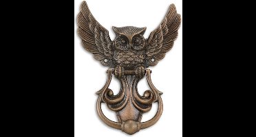 MadDeco - gietijzeren deurklopper uil - koperkleurig