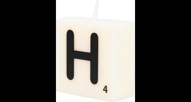 Letter Kaarsje - H
