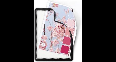 Djois Magneto Zichtframes zelfklevend A4 met magnetische sluiting - zwart - pak 2 stuks