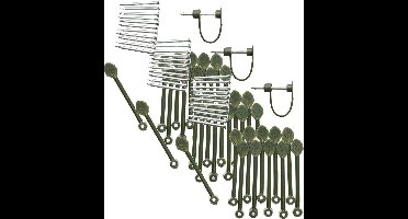 Nature Clematisklemmen - Klim-En Geleide Artikel - 3 x 0.5x1.1x7 cm Groen 12 stuks