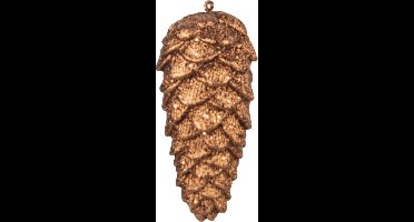 Denappel - hanger - glitter koper - H13cm