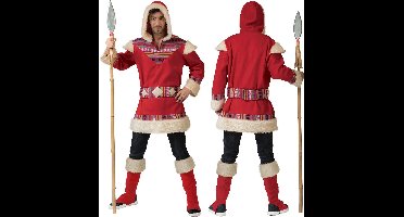 Eskimo Kostuum | Eskimo Nanook Heer | Man | Maat 48-50 | Carnaval kostuum | Verkleedkleding