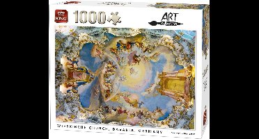 King Puzzel 1000 Stukjes - Wieskirche Duitsland - Voor volwassenen en kinderen