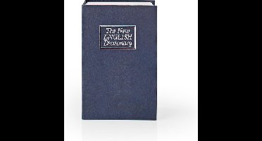 Nedis Kluis - Boekenkluis - Sleutelslot - Binnenshuis - Klein - Binnenvolume: 0.86 l - 2 Sleutels inbegrepen - Blauw / Zilver