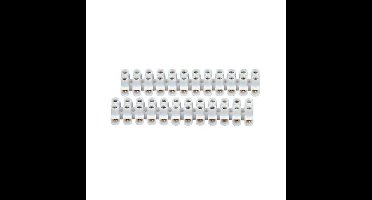 Kopp kroonklem 2,5-4mm 12-polig wit - 2 stuks