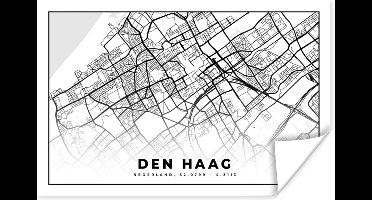 Poster Kaart - Den Haag - Nederland - 30x20 cm