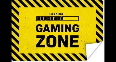 Game Poster - Gaming - Quotes - Controller - Gaming zone - Game - 90x60 cm - Game room decoratie
