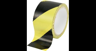 TOOLCRAFT WT-YB 1564134 Markeringstape WT-YB Zwart, Geel (l x b) 18 m x 48 mm 1 stuk(s)