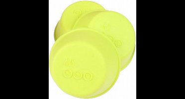 bakvorm rond 6,7 x 7,5 cm siliconen groen 6 stuks